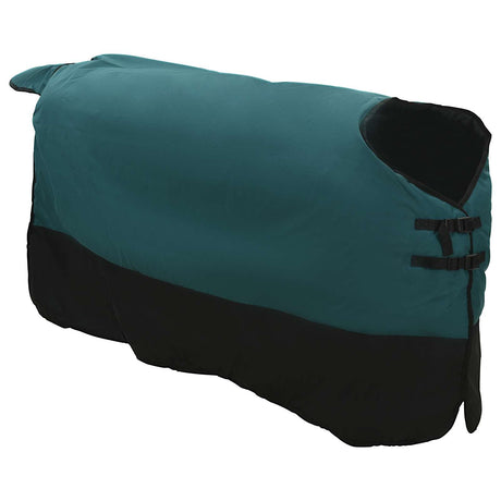 Vidaxl paardendeken donkergroen en zwart 125 cm polyester