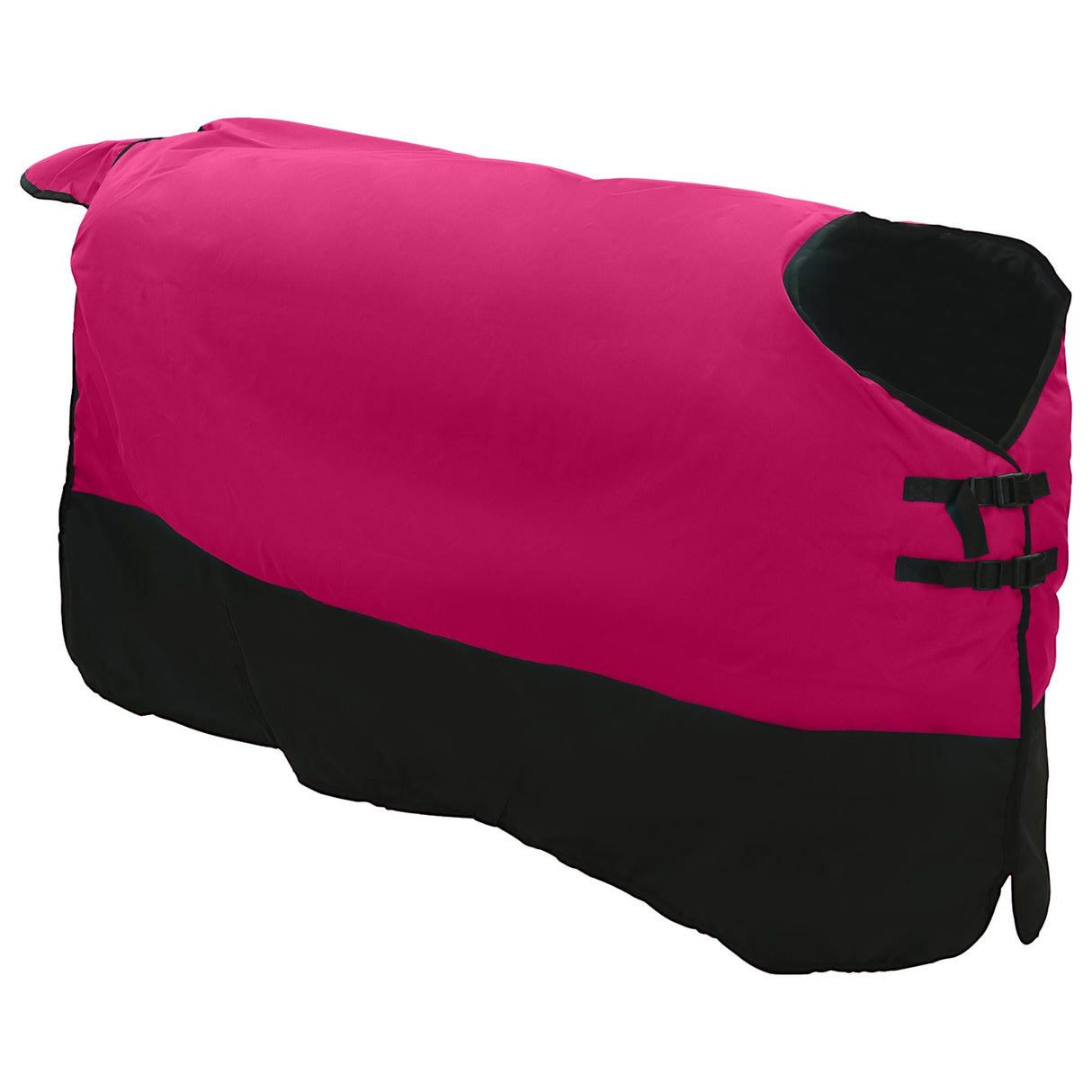 Vidaxl paardendeken roze en zwart 75 cm polyester