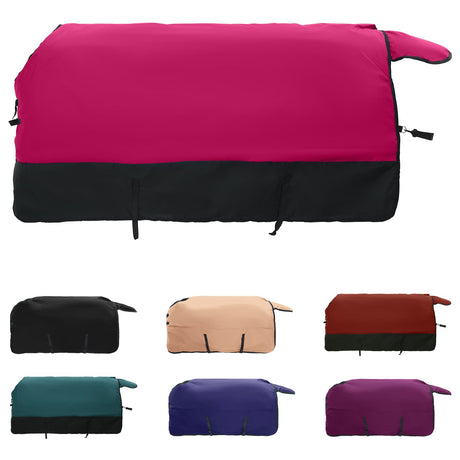 Vidaxl paardendeken roze en zwart 105 cm polyester