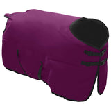 Vidaxl paardendeken donkergroen en zwart 145 cm polyester