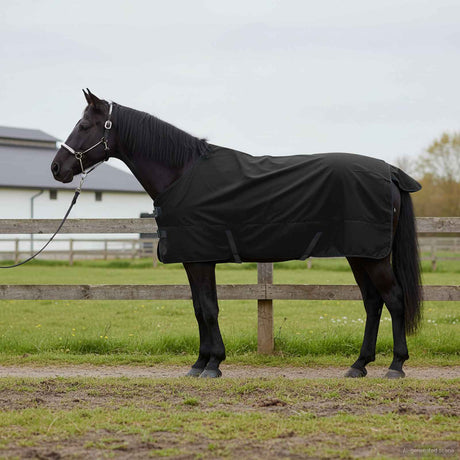 Vidaxl paardendeken donkergroen en zwart 85 cm polyester
