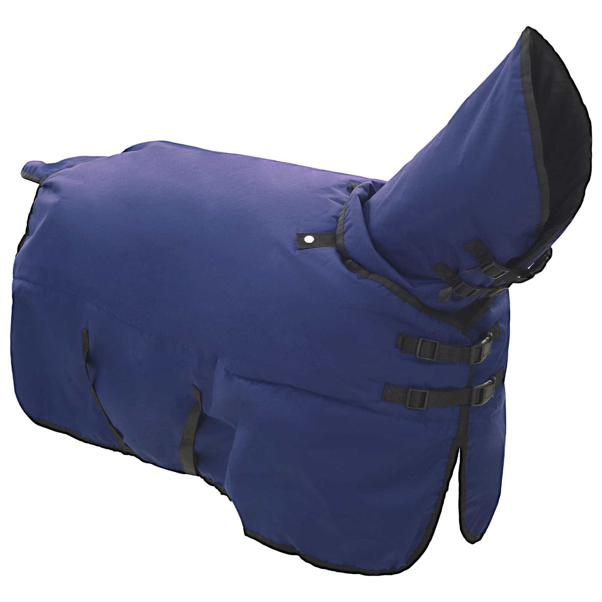 Vidaxl paardendeken donkergroen en zwart 95 cm polyester