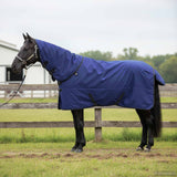 Vidaxl paardendeken donkergroen en zwart 115 cm polyester
