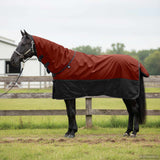 Vidaxl paardendeken donkergroen en zwart 95 cm polyester