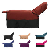 Vidaxl paardendeken donkergroen en zwart 95 cm polyester