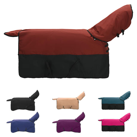 Vidaxl paardendeken donkergroen en zwart 145 cm polyester