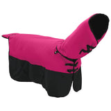 Vidaxl paardendeken roze en zwart 115 cm polyester