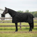 Vidaxl paardendeken donkergroen en zwart 145 cm polyester