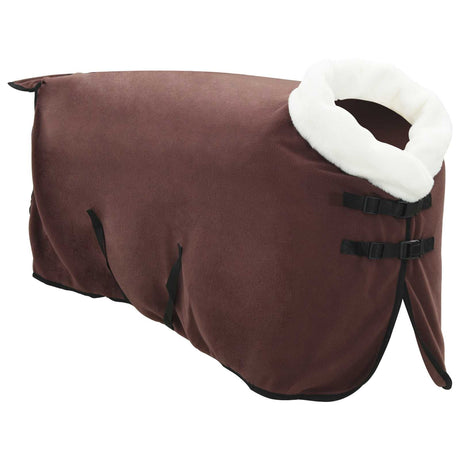 Vidaxl paardendeken volledig donkerbruin 85 cm polar fleece