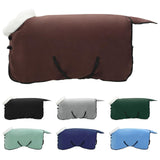 Vidaxl paardendeken volledig donkerbruin 105 cm polar fleece