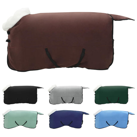 Vidaxl paardendeken volledig donkerbruin 135 cm polar fleece