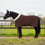 Vidaxl paardendeken volledig donkerbruin 145 cm polar fleece