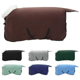 Vidaxl paardendeken volledig donkerbruin 155 cm polar fleece