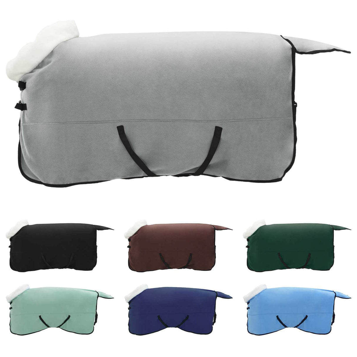 Vidaxl paardendeken volledig donkergroen 165 cm polar fleece