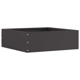 Vidaxl tuinrand 6 pcs zwart 40 x 40 x 13 cm staal