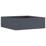 Vidaxl tuinrand 6 pcs antraciet 40 x 40 x 13 cm staal