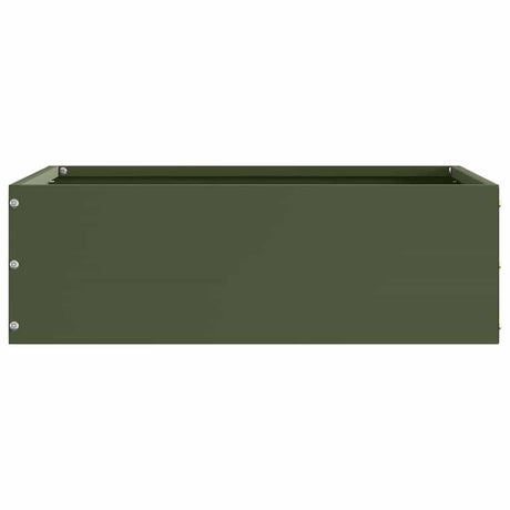 Vidaxl tuinrand olijf groen 40 x 40 x 13 cm staal