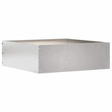 Vidaxl tuinrand 6 pcs zilver 40 x 40 x 13 cm roestvrij staal
