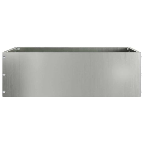 Vidaxl tuinrand zilver 40 x 40 x 13 cm gegalvaniseerd staal