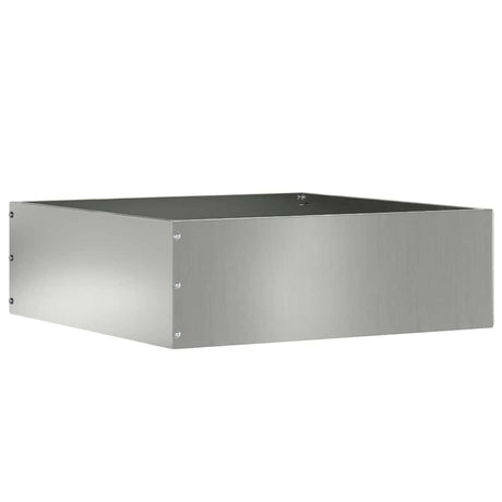 Vidaxl tuinrand 6 pcs zilver 40 x 40 x 13 cm gegalvaniseerd staal