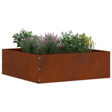 Vidaxl tuinrand 6 pcs roestig 40 x 40 x 13 cm cortenstaal
