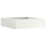 Vidaxl tuinrand 6 pcs wit 50 x 50 x 13 cm staal