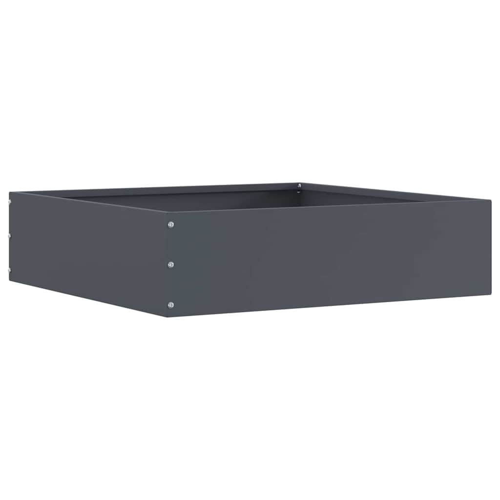Vidaxl tuinrand 6 pcs antraciet 50 x 50 x 13 cm staal