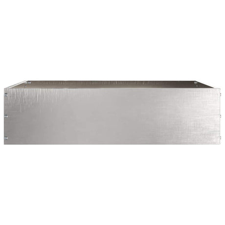 Vidaxl tuinrand zilver 50 x 50 x 13 cm roestvrij staal