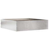 Vidaxl tuinrand 6 pcs zilver 50 x 50 x 13 cm roestvrij staal