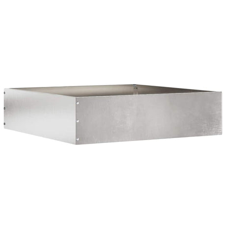 Vidaxl tuinrand 6 pcs zilver 50 x 50 x 13 cm roestvrij staal