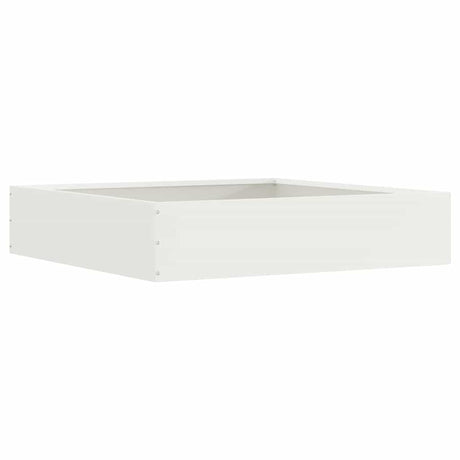 Vidaxl tuinrand wit 60 x 60 x 13 cm staal