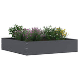 Vidaxl tuinrand 6 pcs antraciet 60 x 60 x 13 cm staal