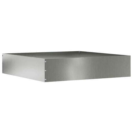 Vidaxl tuinrand zilver 60 x 60 x 13 cm gegalvaniseerd staal