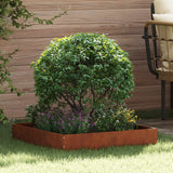 Vidaxl tuinrand roestig 60 x 60 x 13 cm cortenstaal