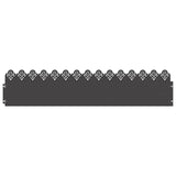 Vidaxl gazonranden 10 pcs zwart 103 x 0,05 x 22 cm staal