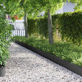 Vidaxl gazonranden 30 pcs zwart 103 x 0,05 x 22 cm staal