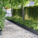 Vidaxl gazonranden 30 pcs antraciet 103 x 0,05 x 22 cm staal