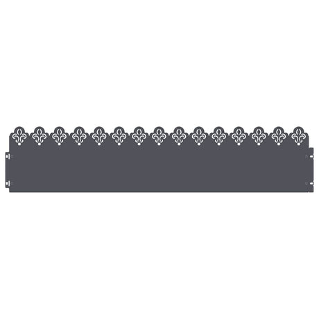 Vidaxl gazonranden 30 pcs antraciet 103 x 0,05 x 22 cm staal