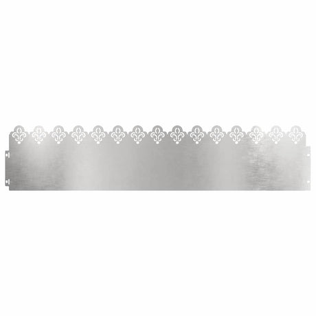 Vidaxl gazonranden 30 pcs zilver 103 x 0,05 x 22 cm roestvrij staal
