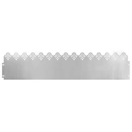 Vidaxl gazonranden 20 pcs zilver 103 x 0,05 x 22 cm
