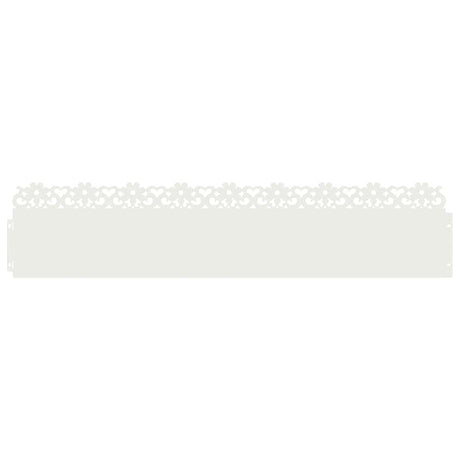 Vidaxl gazonranden 30 pcs wit 103 x 0,05 x 22 cm staal