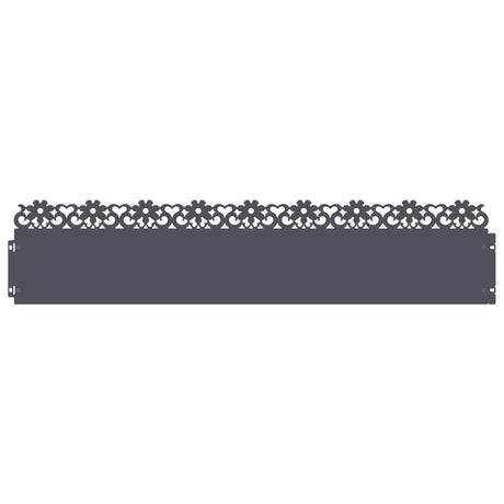 Vidaxl gazonranden 20 pcs antraciet 103 x 0,05 x 22 cm staal