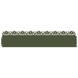 Vidaxl gazonranden 10 pcs olijf groen 103 x 0,05 x 22 cm staal