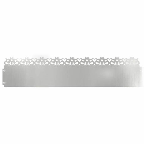 Vidaxl gazonranden 10 pcs zilver 103 x 0,05 x 22 cm