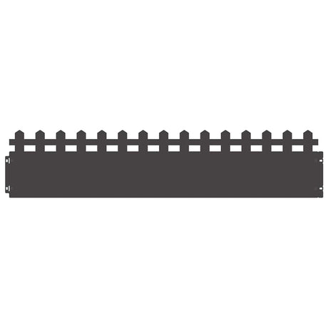 Vidaxl gazonranden 30 pcs zwart 103 x 0,05 x 22 cm staal
