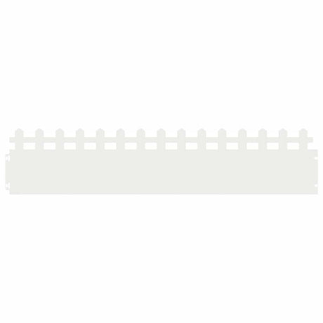 Vidaxl gazonranden 10 pcs wit 103 x 0,05 x 22 cm staal