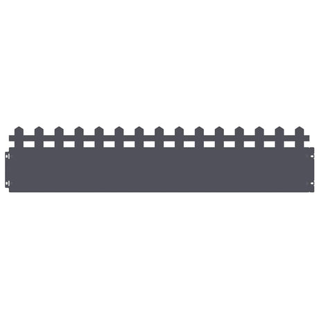 Vidaxl gazonranden 20 pcs antraciet 103 x 0,05 x 22 cm staal