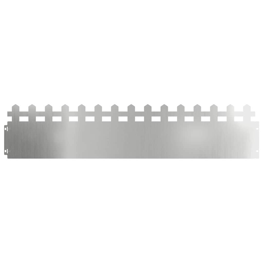 Vidaxl gazonranden 20 pcs zilver 103 x 0,05 x 22 cm