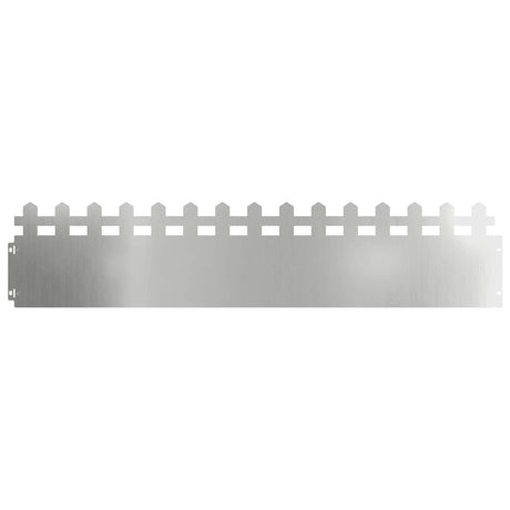 Vidaxl gazonranden 20 pcs zilver 103 x 0,05 x 22 cm