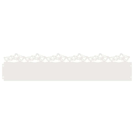 Vidaxl gazonranden 30 pcs wit 103 x 0,05 x 22 cm staal